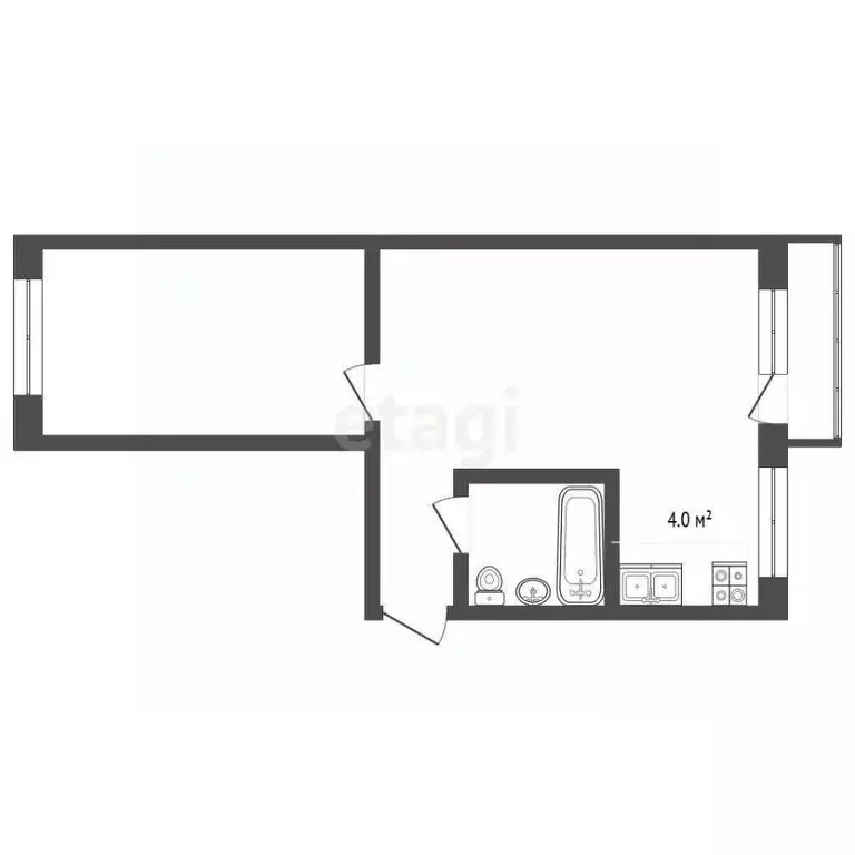 2-к кв. Ставропольский край, Железноводск ул. Ленина (42.8 м) - Фото 0