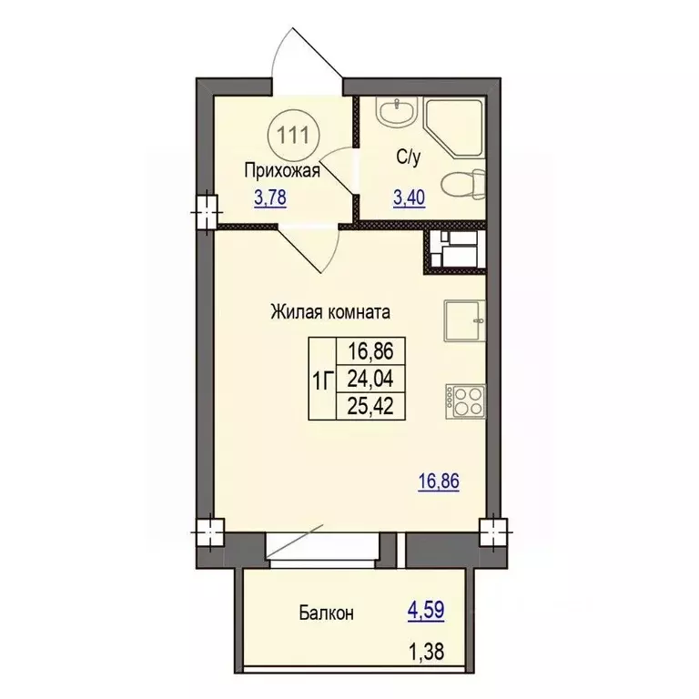 1-к кв. Псковская область, Псковский район, Завеличенская волость, д. ... - Фото 1