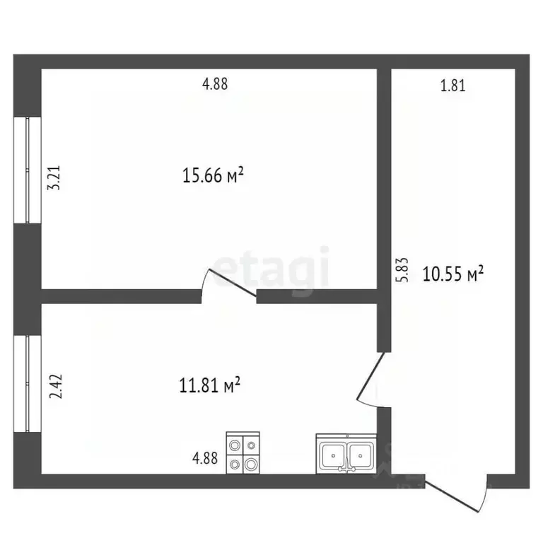 2-к кв. Владимирская область, Селивановский муниципальный округ, ... - Фото 2