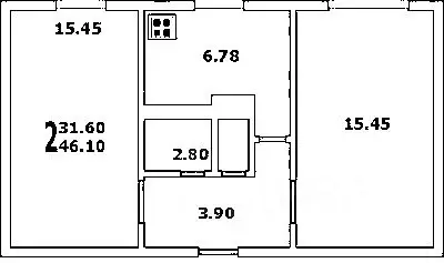 2-к кв. Севастополь ул. Ленина, 23 (48.0 м) - Фото 1