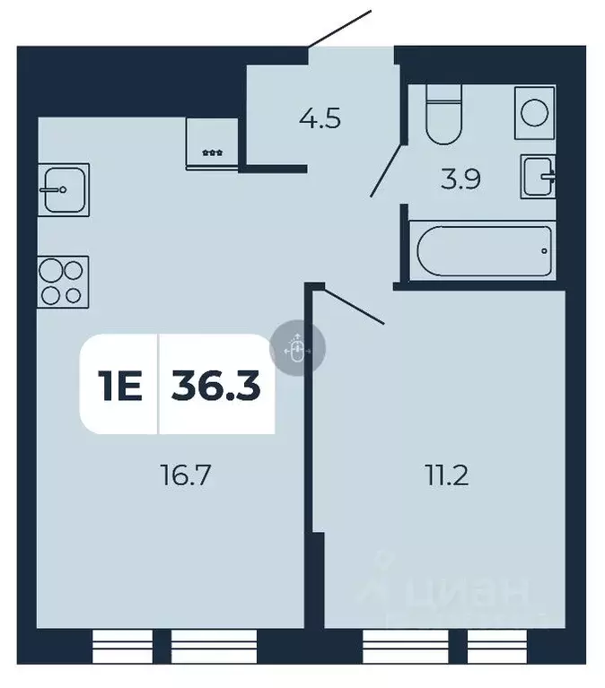 1-к кв. Ростовская область, Аксайский район, Щепкинское с/пос, пос. ... - Фото 0