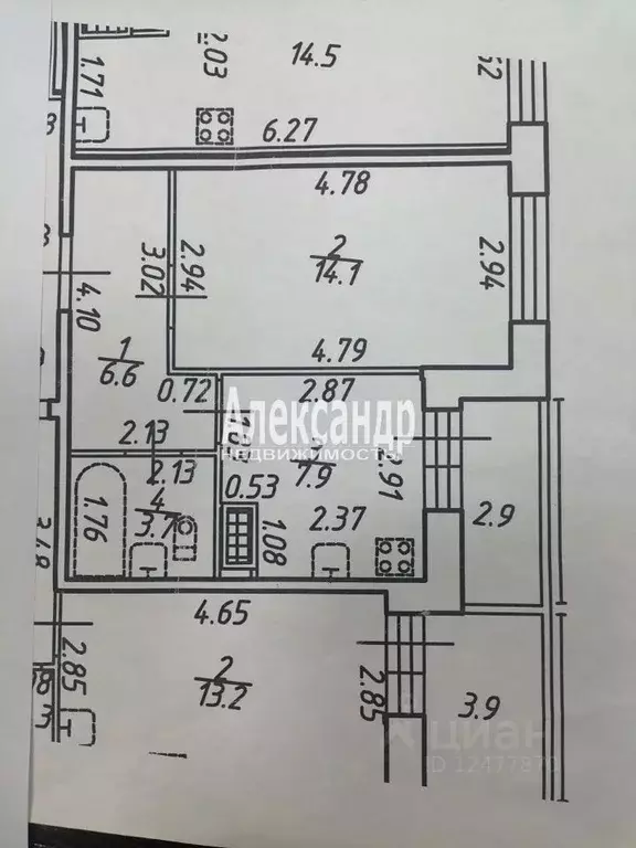 1-к кв. Санкт-Петербург Пулковское ш., 42к6 (32.3 м) - Фото 2