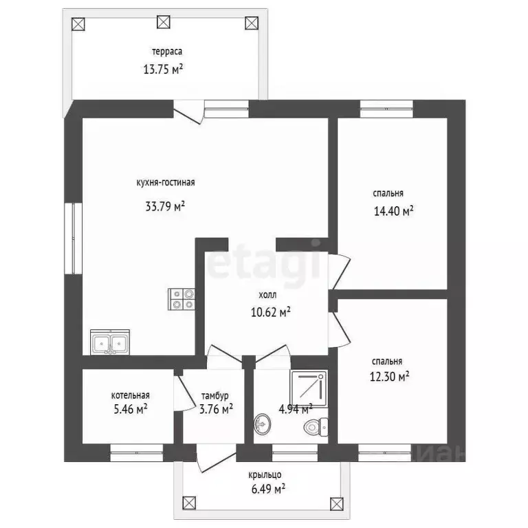 Дом в Омская область, Омский район, с. Пушкино ул. Александра ... - Фото 2