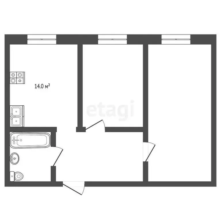 2-комнатная квартира: Анапа, Анапское шоссе, 32к5 (53 м) - Фото 0