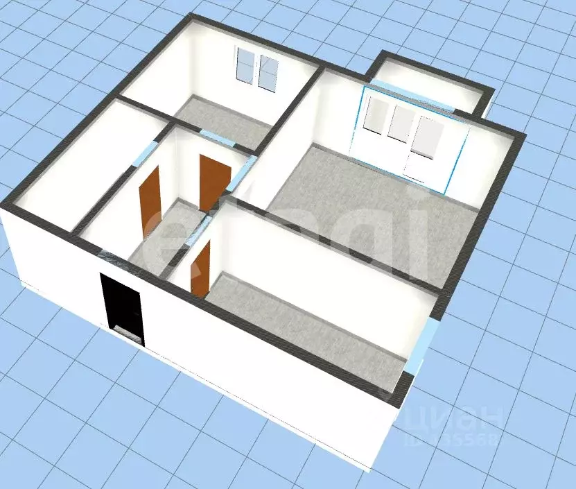 2-к кв. Белгородская область, Губкин пер. Горняков, 1 (39.9 м) - Фото 2
