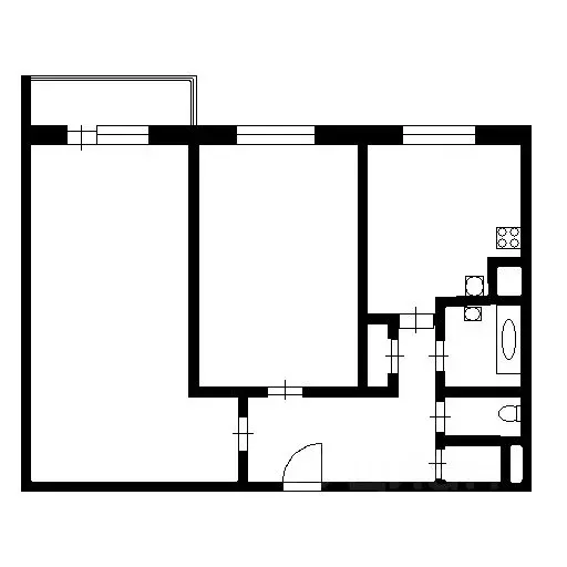 2-к кв. Санкт-Петербург ул. Маршала Казакова, 38К1 (50.5 м) - Фото 2