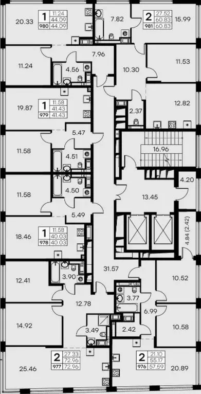 1-к кв. Санкт-Петербург ул. Челюскина, 10 (41.2 м) - Фото 1