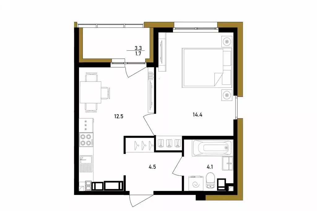 Продаётся 1-к квартира, 35.5 м - Фото 1