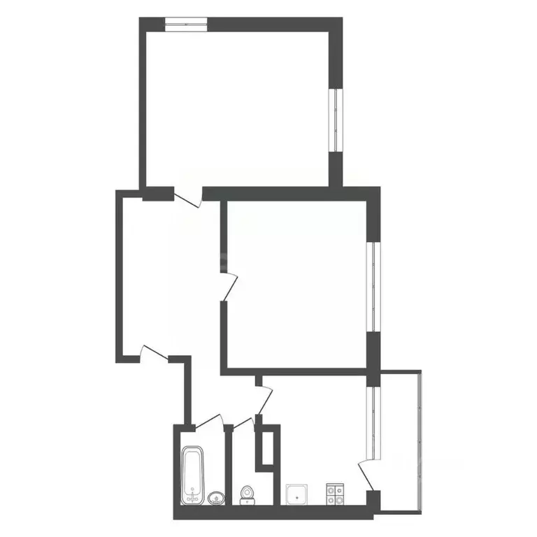 2-к кв. Тульская область, Новомосковск Пионерская ул., 18Д (64.8 м) - Фото 1