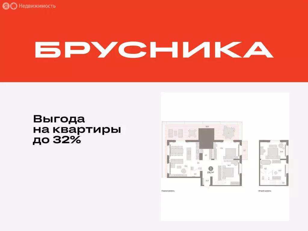 3-комнатная квартира: Тюмень, жилой комплекс На Минской (179.68 м) - Фото 1