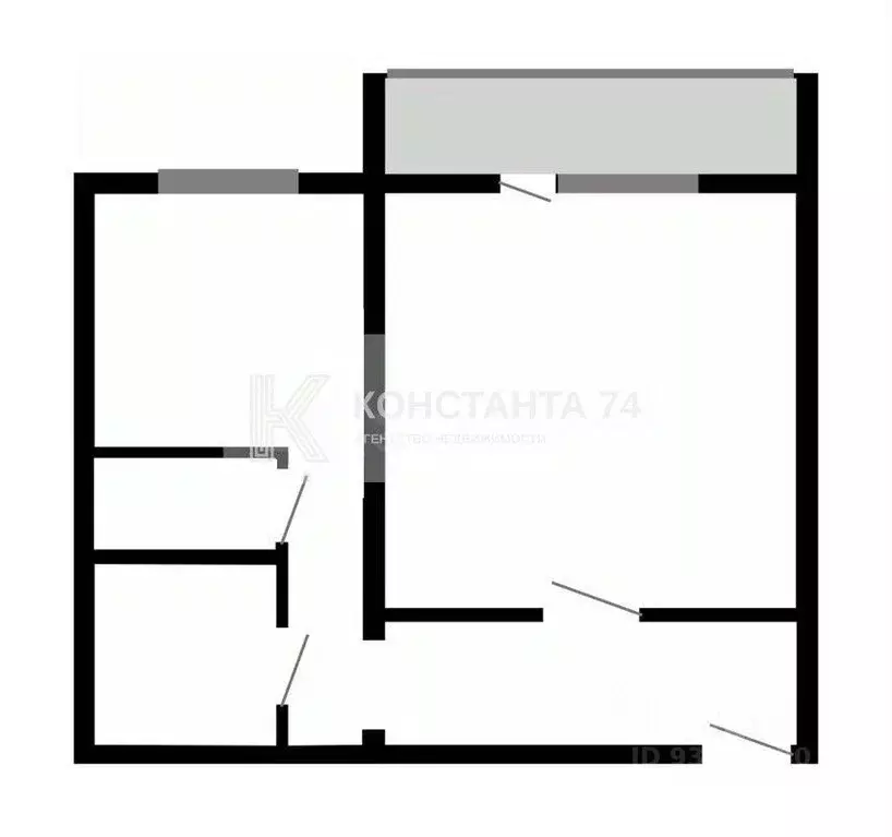 1-к кв. Челябинская область, Челябинск ул. Захаренко, 11Б (41.0 м) - Фото 2