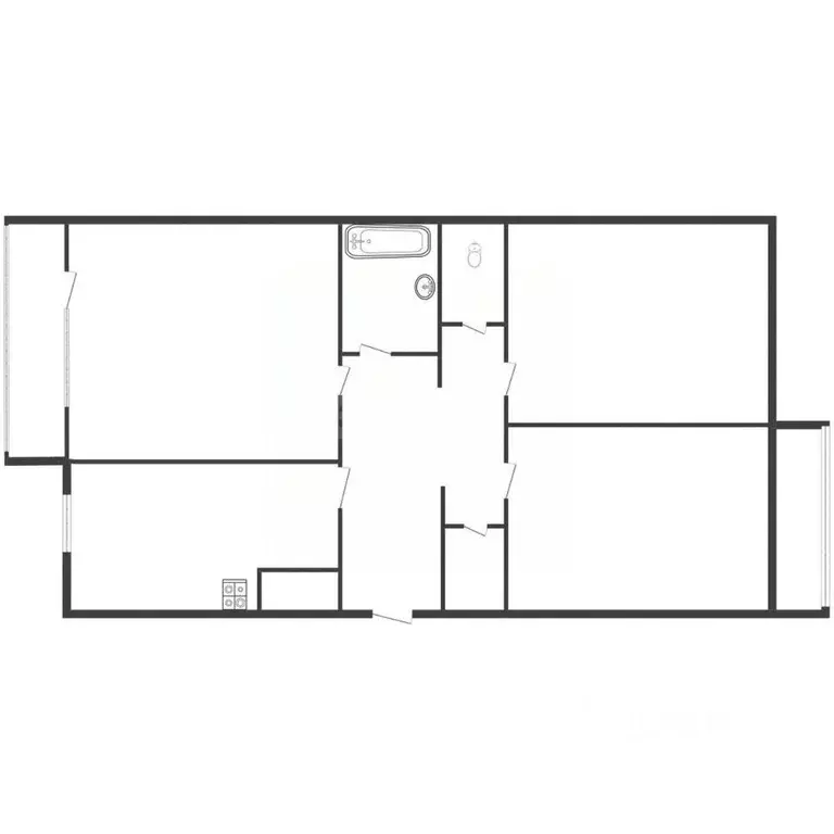 3-к кв. Смоленская область, Вязьма Полевая ул., 43 (82.6 м) - Фото 1