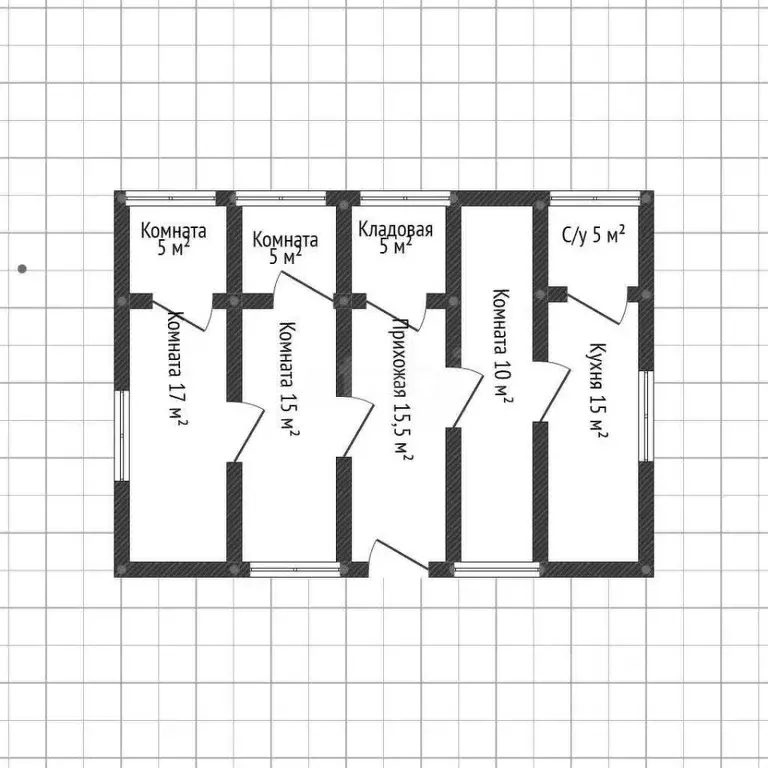 Дом в Адыгея, Майкопский район, пос. Тульский ул. Первомайская (63 м) - Фото 2