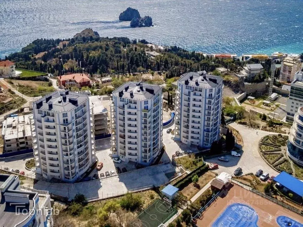 1-к кв. Крым, Ялта муниципальный округ, Гурзуф пгт ул. Ялтинская, 14 ... - Фото 1