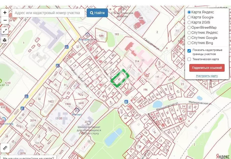 Карта заволжского района кострома