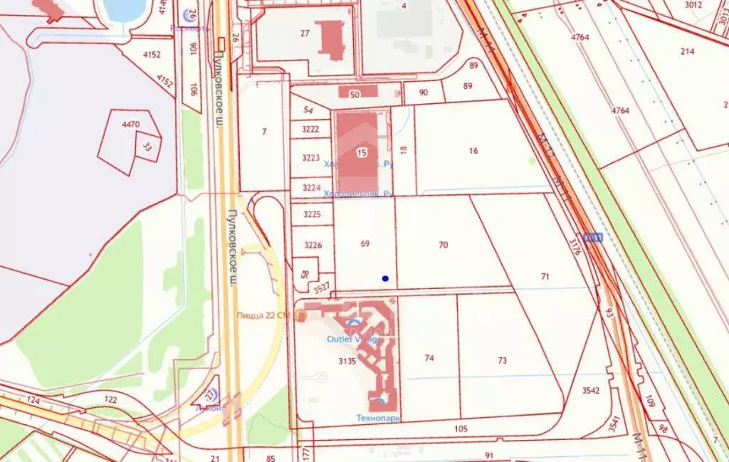 Участок в Санкт-Петербург Пулковский Меридиан муниципальный округ,  ... - Фото 1