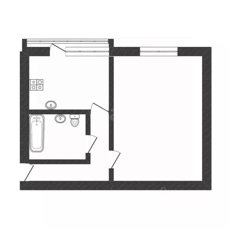 1-к кв. Смоленская область, Сафоново ул. Энгельса, 26 (37.0 м) - Фото 1