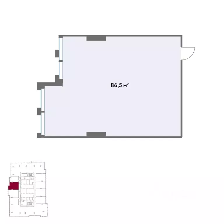 Офис в Москва Кинематографический кв-л,  (87 м) - Фото 2