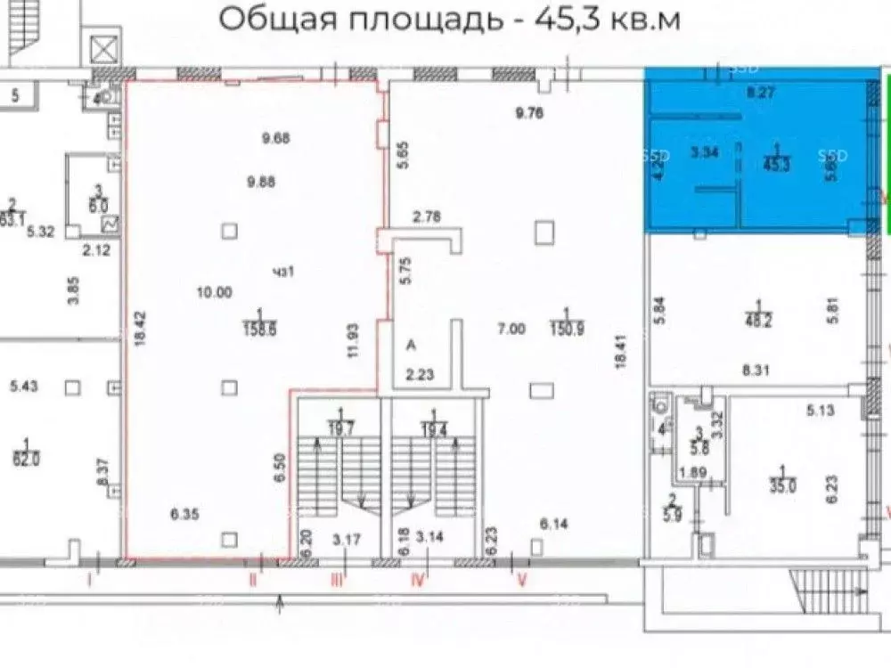 Торговая площадь в Москва Новокузнецкая ул., 39 (45 м) - Фото 2