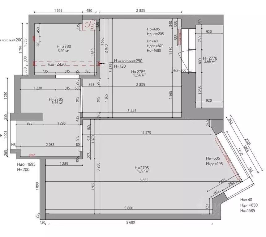 1-к кв. Московская область, Химки Ленинский просп., 24 (38.0 м) - Фото 2