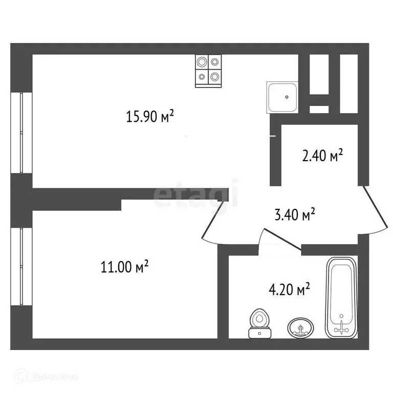 Продаётся 1-к квартира, 37 м - Фото 0