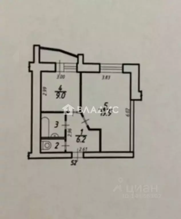 1-к кв. Белгородская область, Белгород ул. Макаренко, 38 (40.5 м) - Фото 2