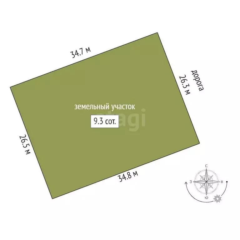 Участок в Нерехта, Егорьевская улица (9.3 м) - Фото 1