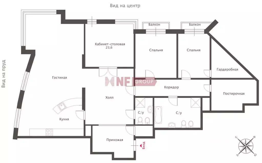4-к кв. Москва Мосфильмовская ул., 70к7 (250.0 м) - Фото 2