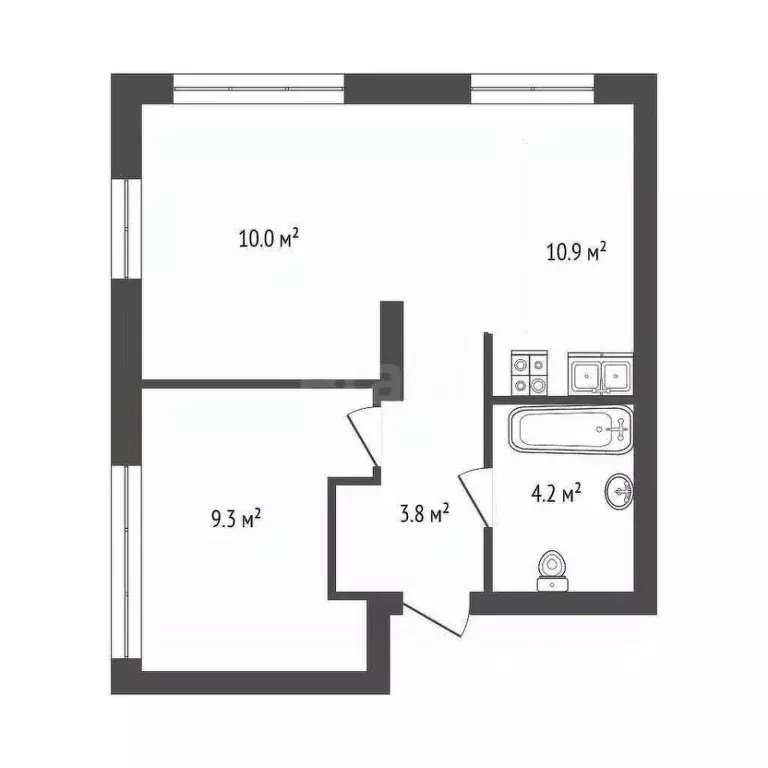 1-к кв. Тюменская область, Тюмень Новгородская ул., 22 (35.0 м) - Фото 0