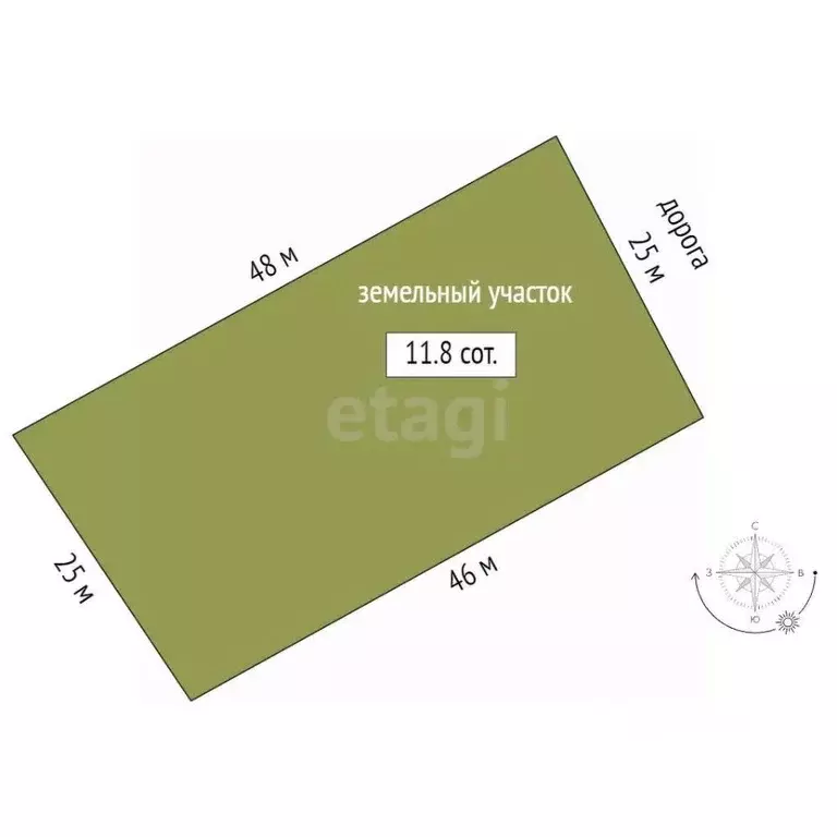 Участок в Саха (Якутия), Якутск ул. Новосельская, 27 (11.8 сот.) - Фото 2