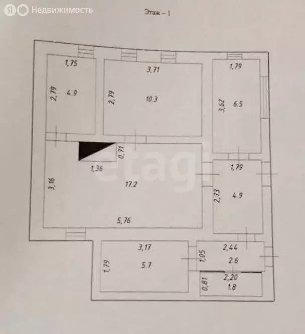 Дом в село Новая Таволжанка, Гражданская улица (53.9 м) - Фото 1