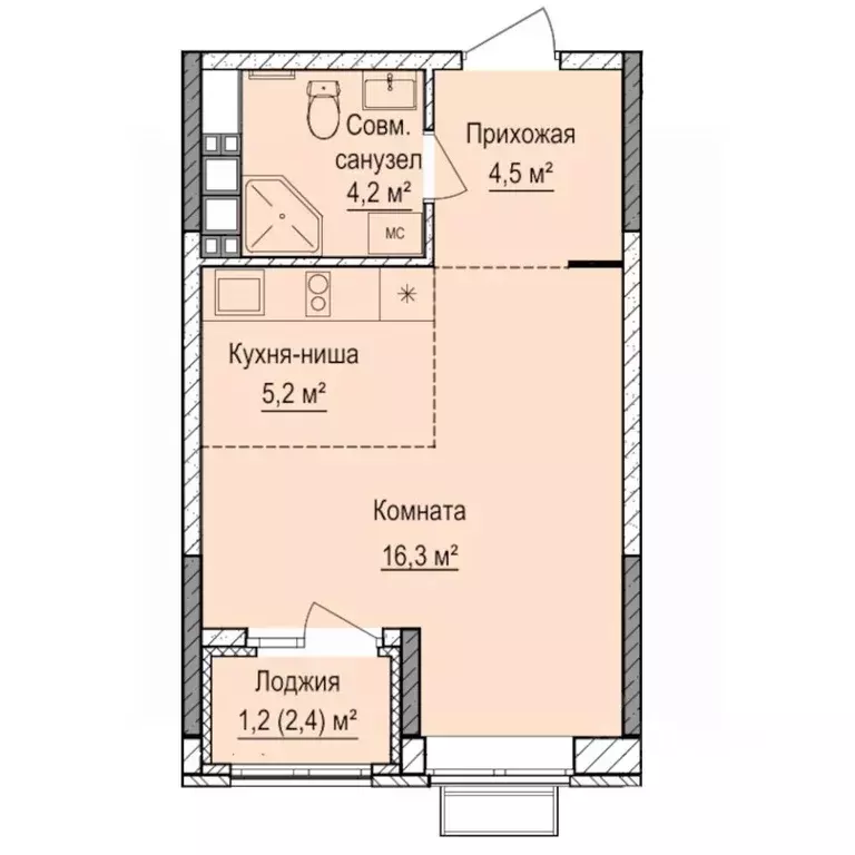 Студия Удмуртия, Ижевск Восток СНТ, 112 (31.4 м) - Фото 1