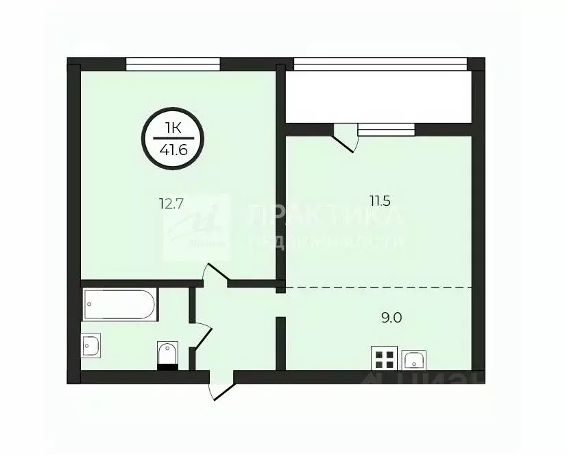 1-к кв. Москва ул. Михайлова, 30Ак6 (41.6 м) - Фото 2