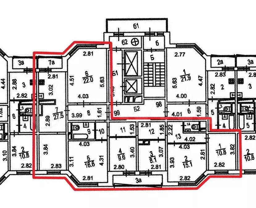 Аукцион: 6-к. квартира, 139,2 м, 17/19 эт. - Фото 0