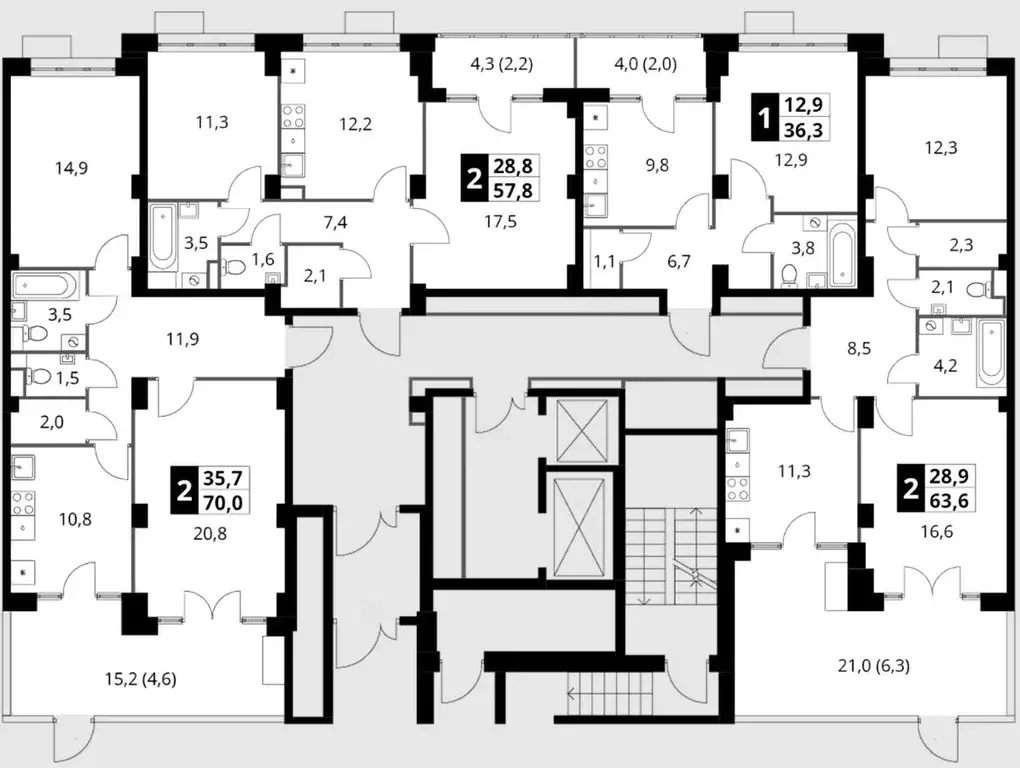 1-к кв. Московская область, Ленинский городской округ, пос. Битца ... - Фото 2