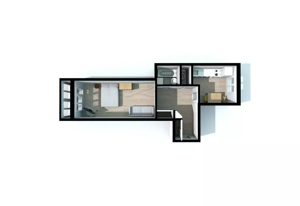 1-комнатная квартира: Архангельск, Воскресенская улица, 75к1 (41.7 м) - Фото 2