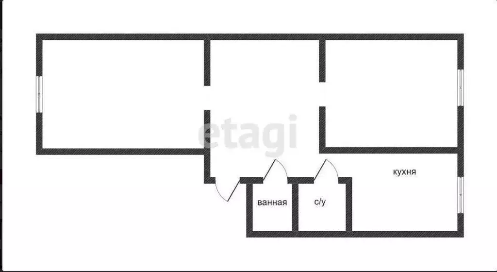 2-комнатная квартира: Кострома, Просёлочная улица, 32 (51 м) - Фото 0