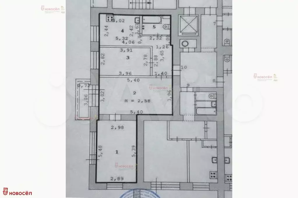 3-к. квартира, 60 м, 2/13 эт. - Фото 0
