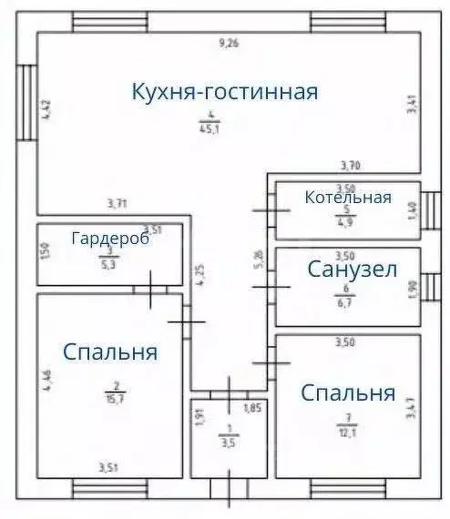 Дом в Хабаровский край, Хабаровский район, с. Сосновка  (95 м) - Фото 2