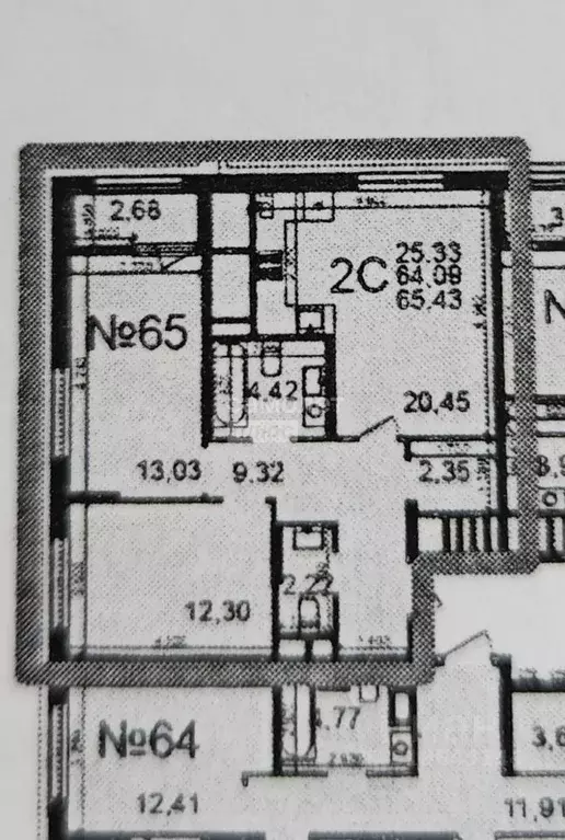 2-к кв. Рязанская область, Рязань Льговская ул., 10 (65.43 м) - Фото 0