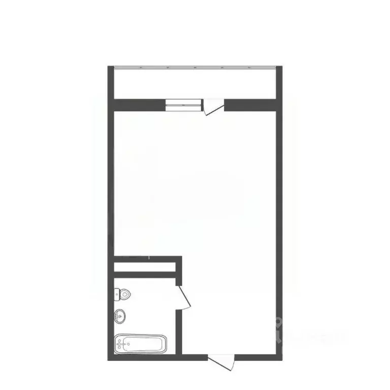 Студия Тюменская область, Тюмень ул. Новоселов, 115 (16.0 м) - Фото 2