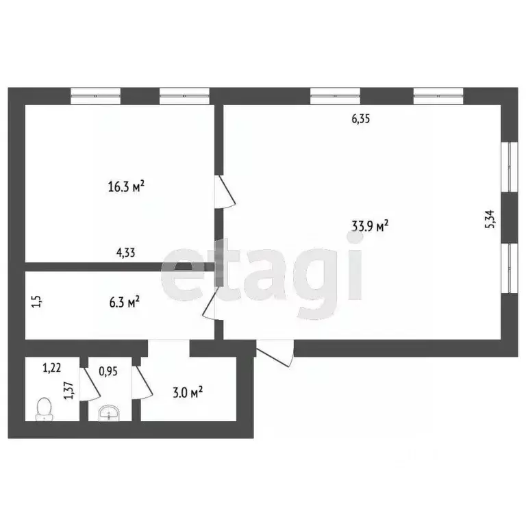 Офис в Севастополь просп. Победы, 44/2 (64 м) - Фото 2