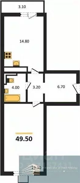 1-к кв. Воронежская область, Воронеж ул. Загоровского, 5/4 (49.5 м) - Фото 1