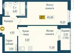 2-комнатная квартира: Екатеринбург, улица Татищева, 105 (47.5 м) - Фото 1