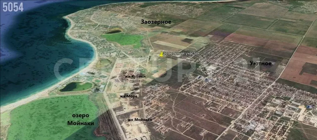 Участок в Крым, Сакский район, с. Уютное ул. Дерюгина (6.0 сот.) - Фото 2