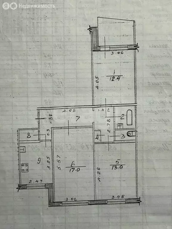 3-комнатная квартира: Казань, улица Академика Лаврентьева, 20 (65.5 м) - Фото 1