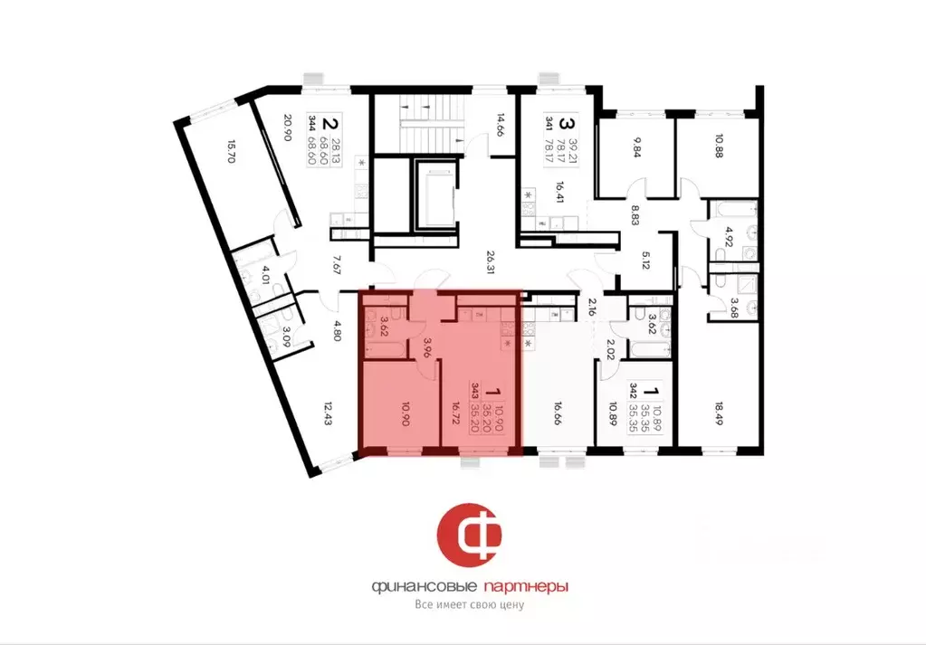 1-к кв. Санкт-Петербург ул. Шкапина, 15 (35.21 м) - Фото 1