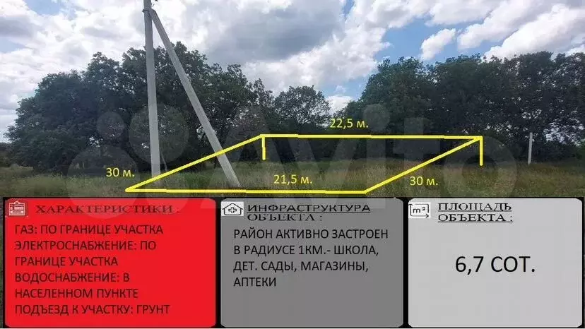 Участок 6,7сот. (ИЖС) - Фото 0