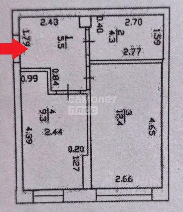 1-к кв. Нижегородская область, Бор ул. Ленина, 58А (31.5 м) - Фото 2