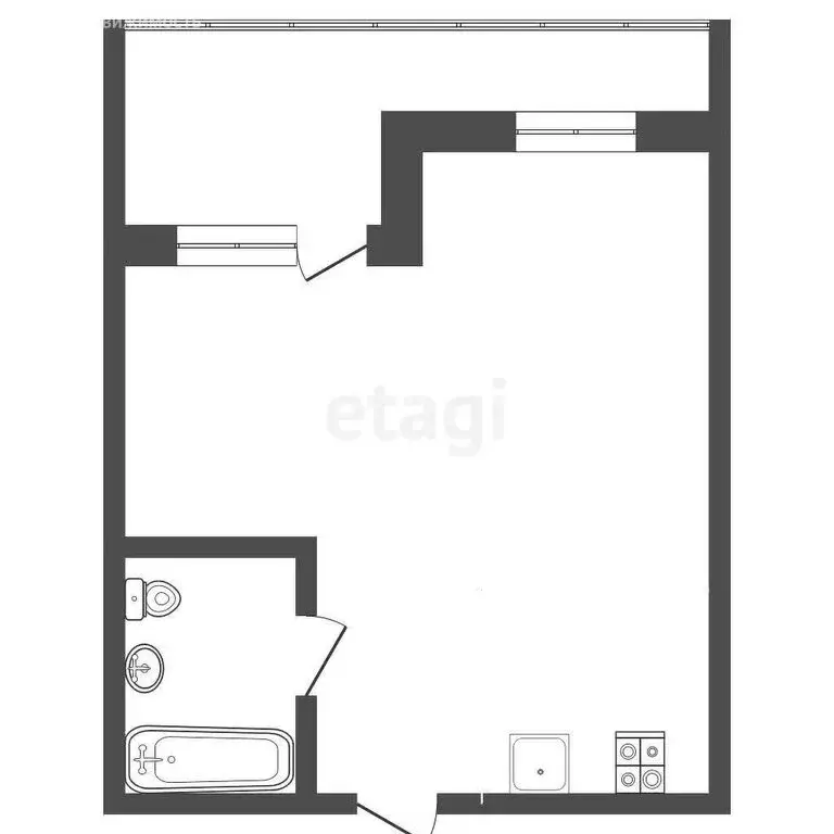 Квартира-студия: Судак, Набережная улица, 75к2 (45.7 м) - Фото 0